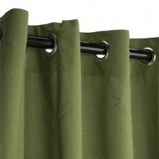 Hammock Source CUR96CLGRSN 50 x 96 in. Sunbrella Outdoor Curtain with Nickel Plated Grommets&#44; Spectrum Cilantro   